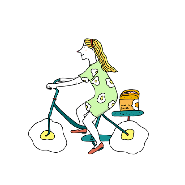 Woman Riding Bike